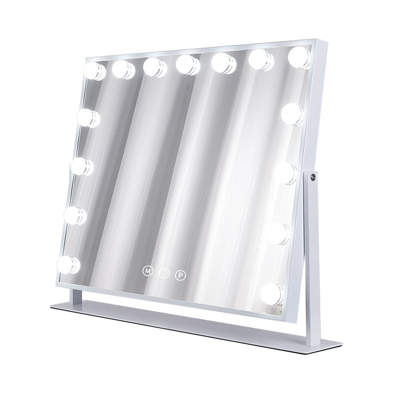 23''x19'' Vanity Mirror with Lights 15 Blubs 360°Rotation