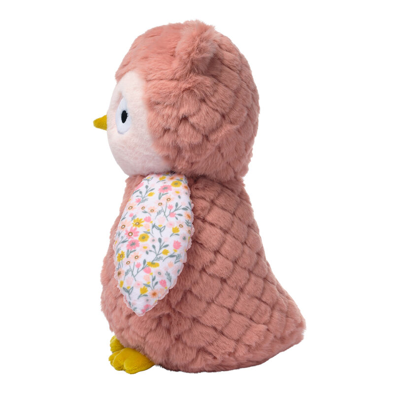 Lambs & Ivy Little Garden Textured Floral Plush Owl Stuffed Animal Toy - Twiggy