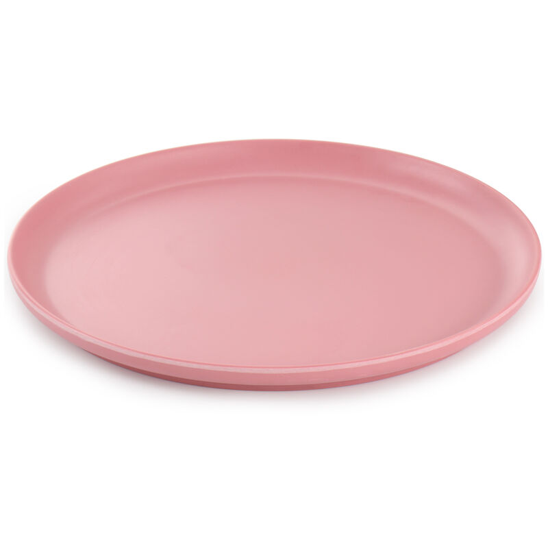 Gibson Home Canyon Crest 12 Piece Round Melamine Dinnerware Set in Pink