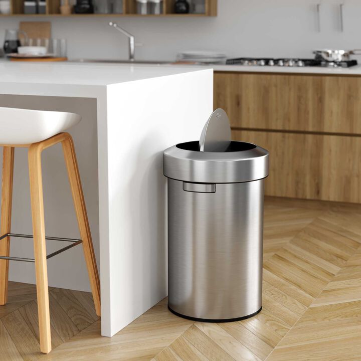 iTouchless 17 Gallon / 64 Liter Titan Swing Top Trash Can