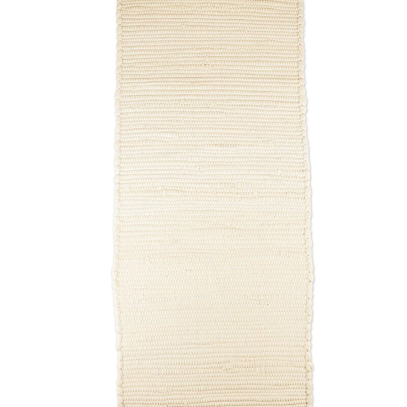 14" x 72" Beige Chindi Table Runner