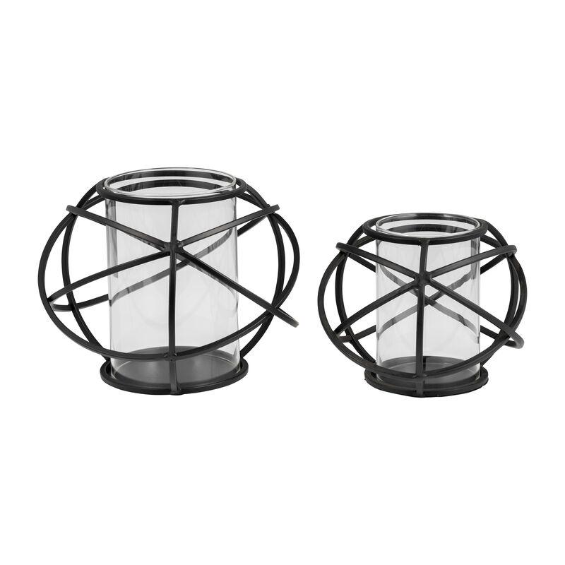 6" Orb Candle Holder Set