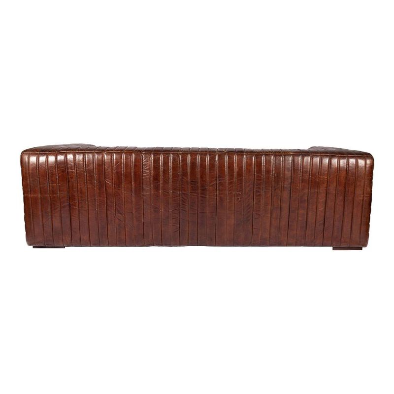 Moe's Home Collection Castle Sofa Dark Brown