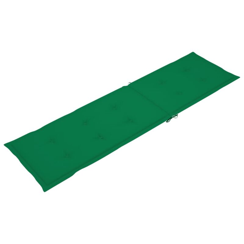 vidaXL Deck Chair Cushion Green (29.5"+41.3")x19.7"x1.6"