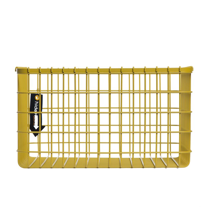 Loop Heavy-Duty Wire Bin-Large-Yellow