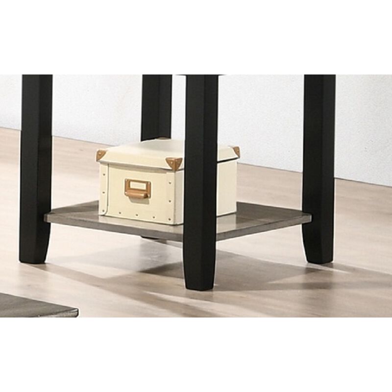 Simple Modern Look Wooden 1 Piece End Table Living Room Sofa Side Table Solid Rubberwood