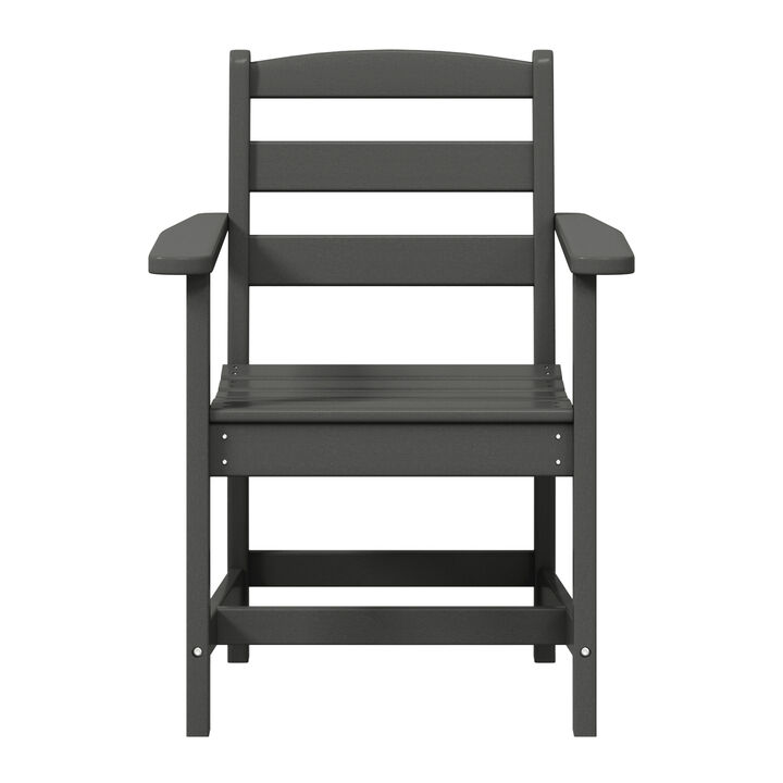 WestinTrends Outdoor HDPE Patio Classic Dining Arm Chair