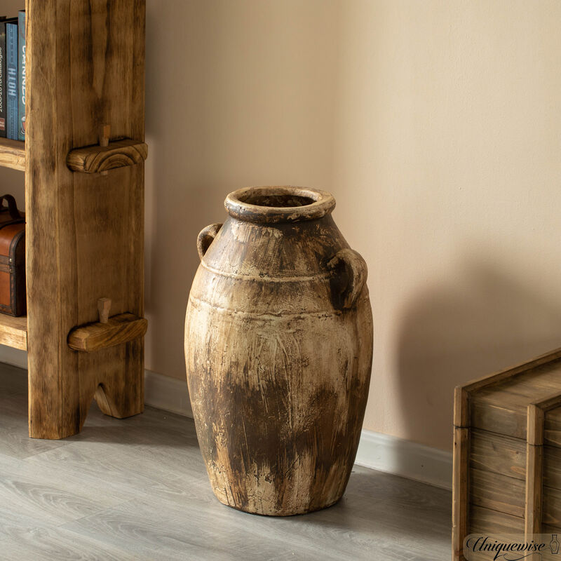 23-Inch Brown Tall Floor Vase