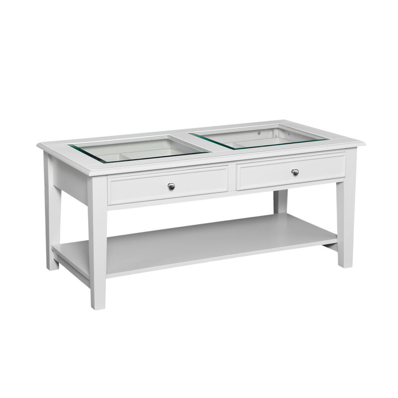 Panorama Glass-Top Coffee Table