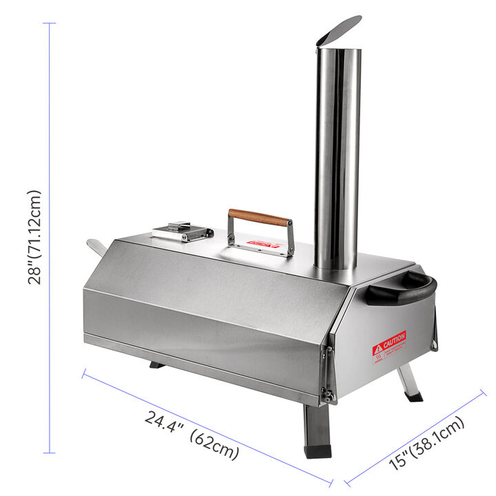 Streamdale Portable Wood Fired Pizza Oven for Outdoor Cooking