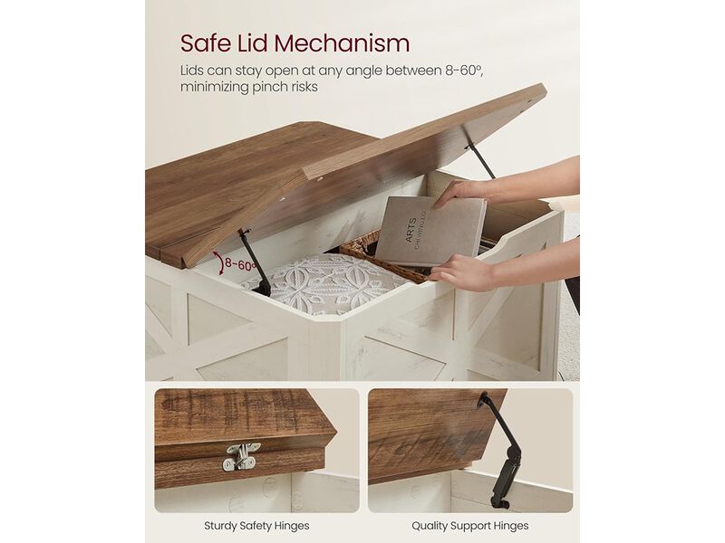 VASAGLE Square Coffee Table for Living Room