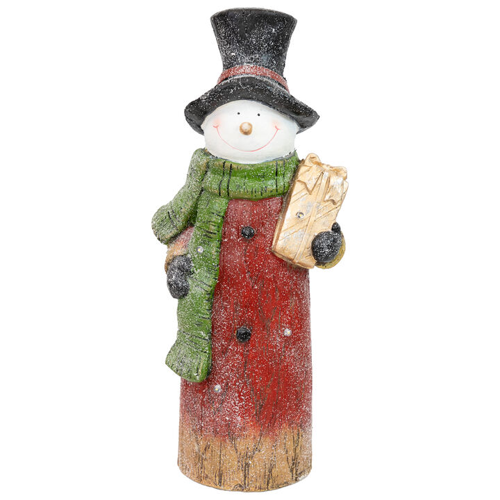 Sunnydaze Classic Frosty Indoor Pre-Lit LED Christmas Statue - 23.5 in