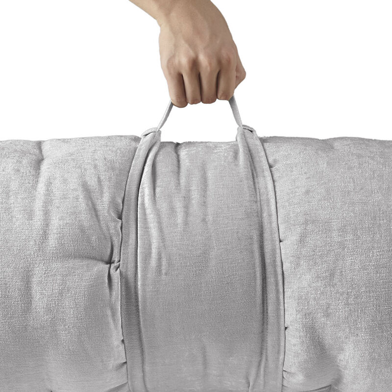 Gracie Mills Lucien Chenille Lightweight Long Lounger Floor Pillow Cushion