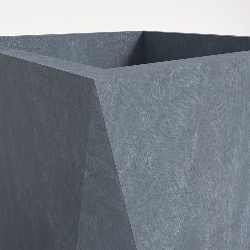 LeisureMod Aloe Series Fiberstone and MgO Clay 29" Planter