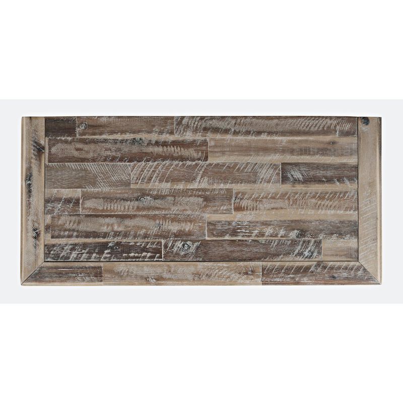 Jofran Rustic Shores 32 Coastal Distressed Acacia Two-Door Accent Cabinet