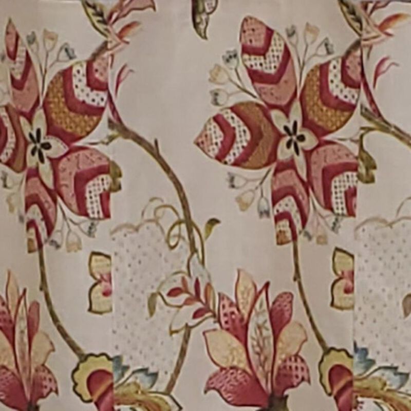Ophelia Tab Style 4" Tab Valance 45" x 15" Rose by RLF Home