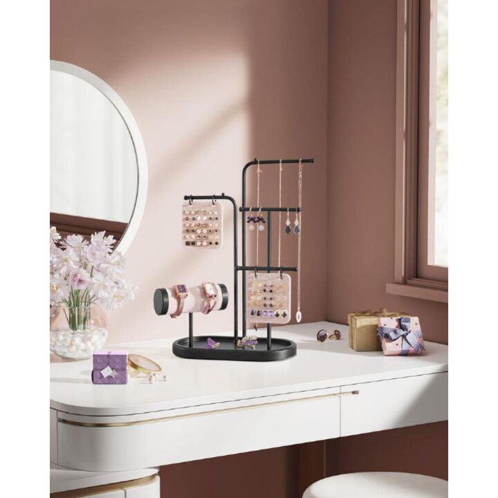 Jewelry Stand with 4 Hanging Rods