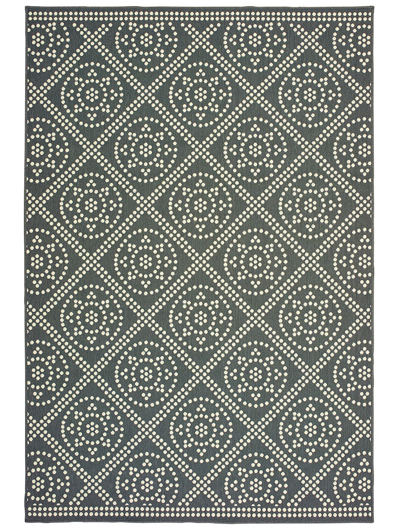 Marina 3'7" x 5'6" Grey Rug