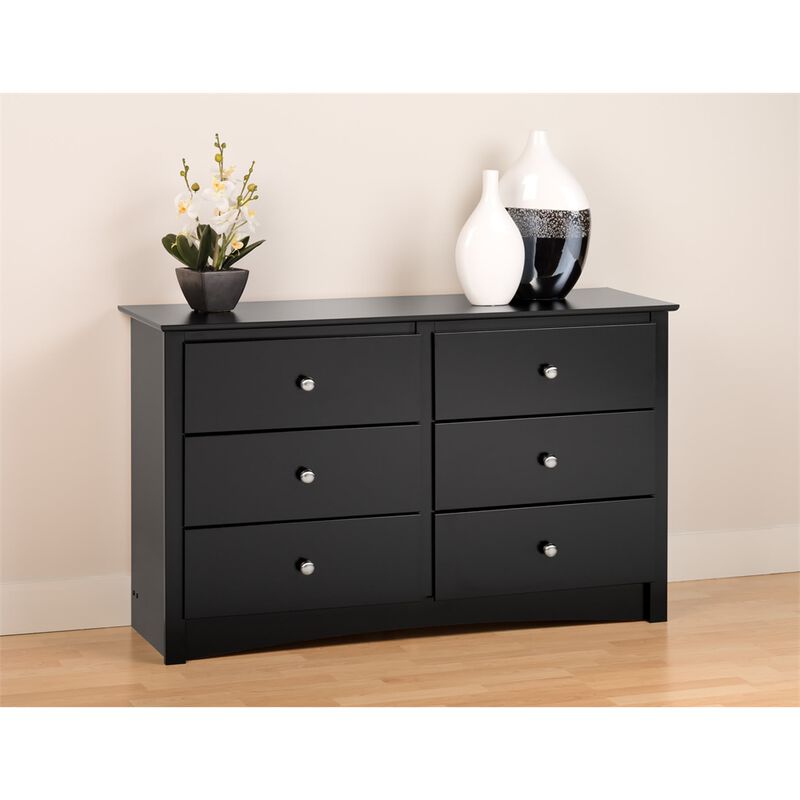 Prepac Black Sonoma Children’s 6 Drawer Dresser