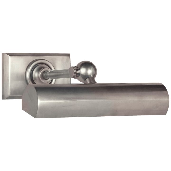 8" Cabinet Maker's Picture Light in Antique Nickel