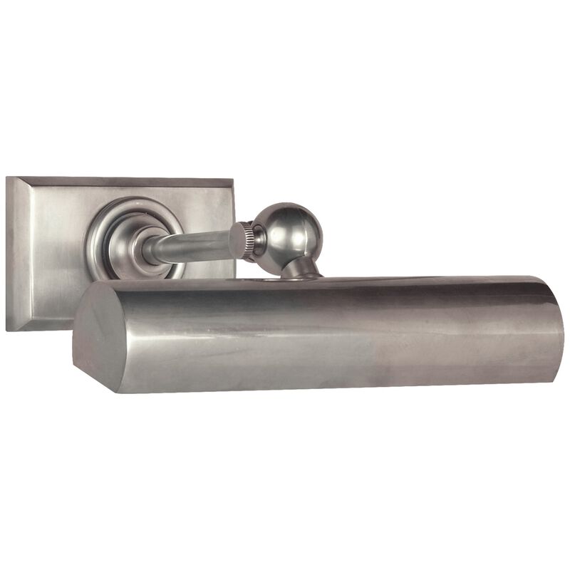 8" Cabinet Maker's Picture Light in Antique Nickel