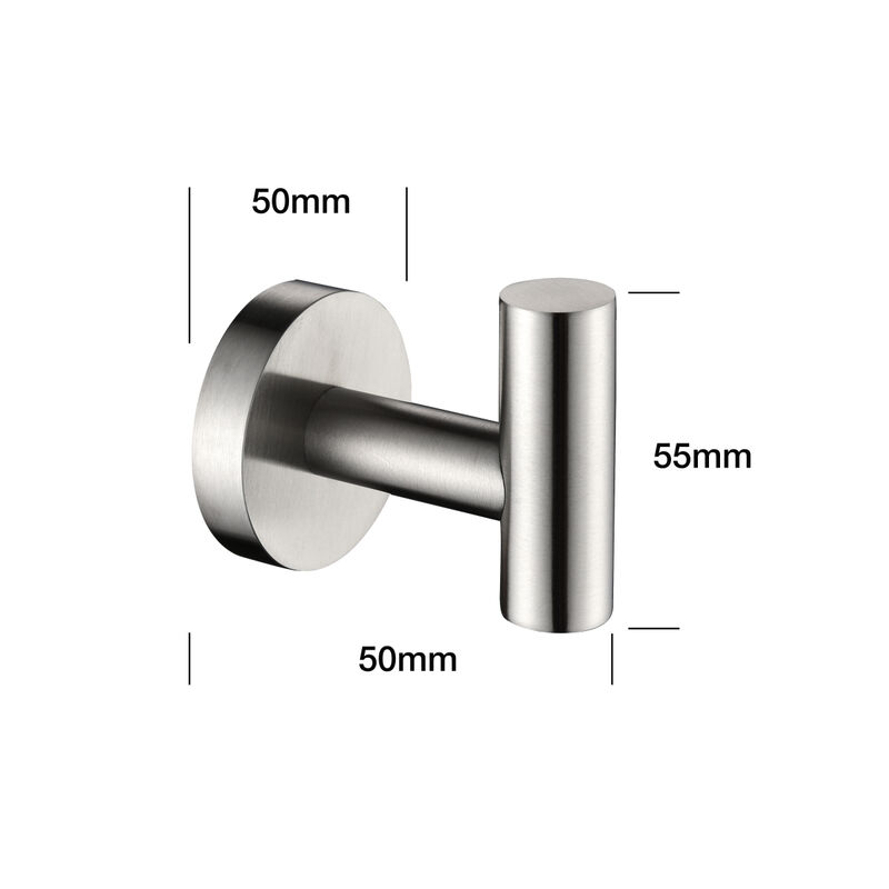 6 Piece Stainless Steel Bathroom Towel Rack Set Wall Mount On-Site