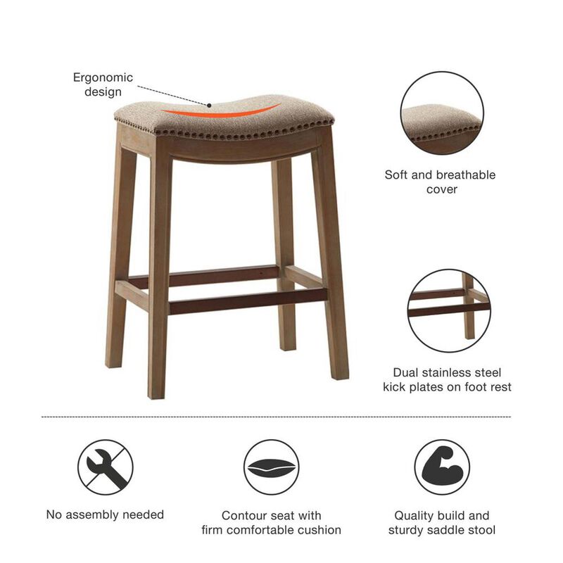 Madison Park Belfast Saddle Counter Stool,FUR101-0037