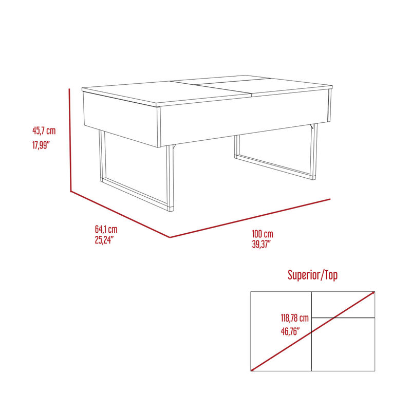 Westover Rectangle Lift Top Coffee Table Carbon Espresso And Onyx