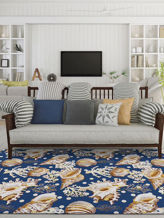 Seabreeze SZ6 Navy 10' x 14' Rug