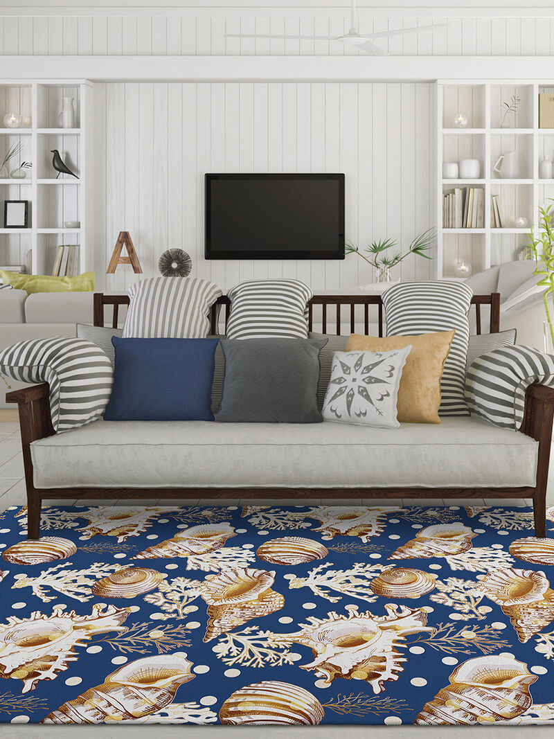 Seabreeze SZ6 Navy 10' x 14' Rug