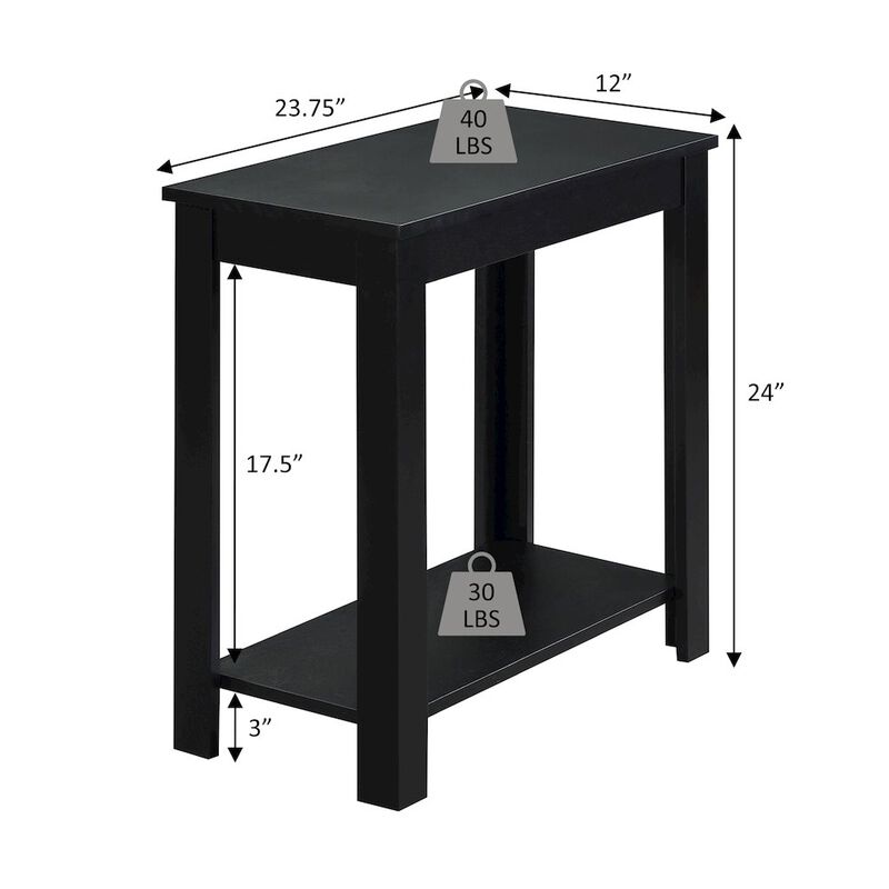 Convenience Concepts Designs2Go Baja Chairside End Table with Shelf