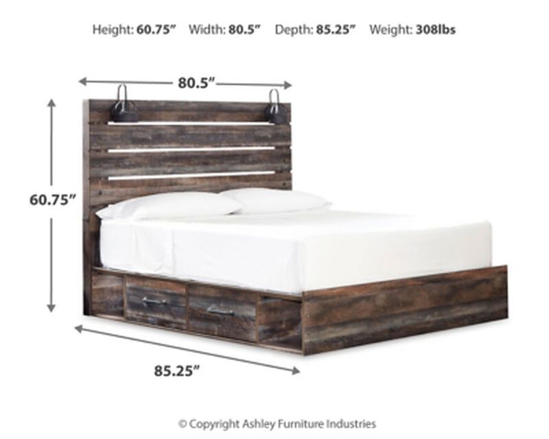 Drystan King Panel Bed