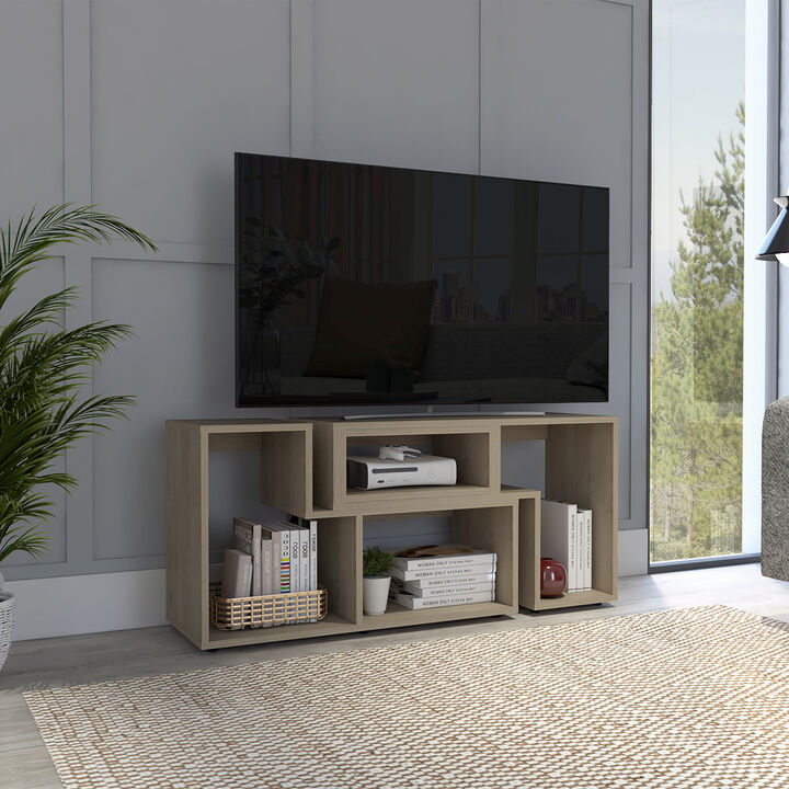 Extendable Tv Stand Houston, Living Room, Light Pine