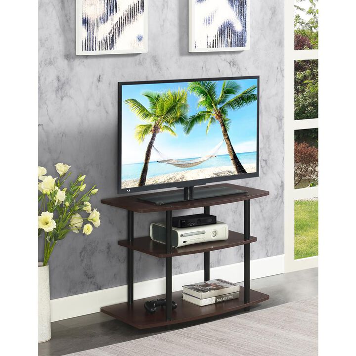 Convenience Concepts Designs2Go No Tools 3 Tier TV Stand Espresso/Black
