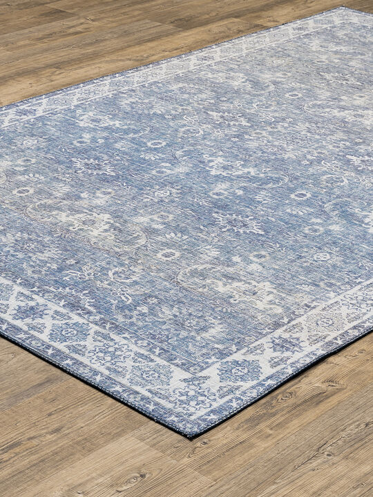 Myers Park 7'8" x 10' Blue Rug
