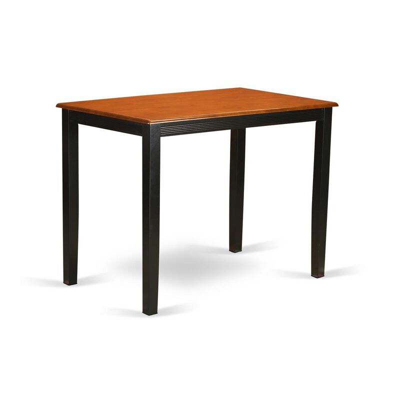 East West Furniture Yarmouth  Counter  Height  Table  Finished  in  Black