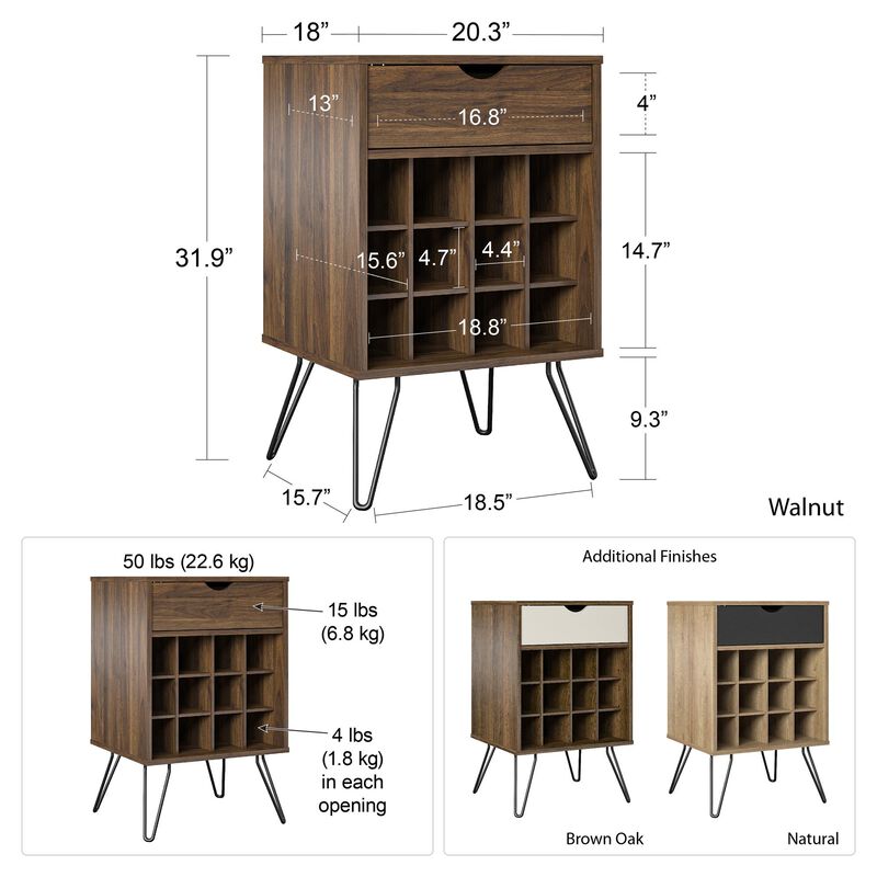 Novogratz Concord Beverage Storage Stand