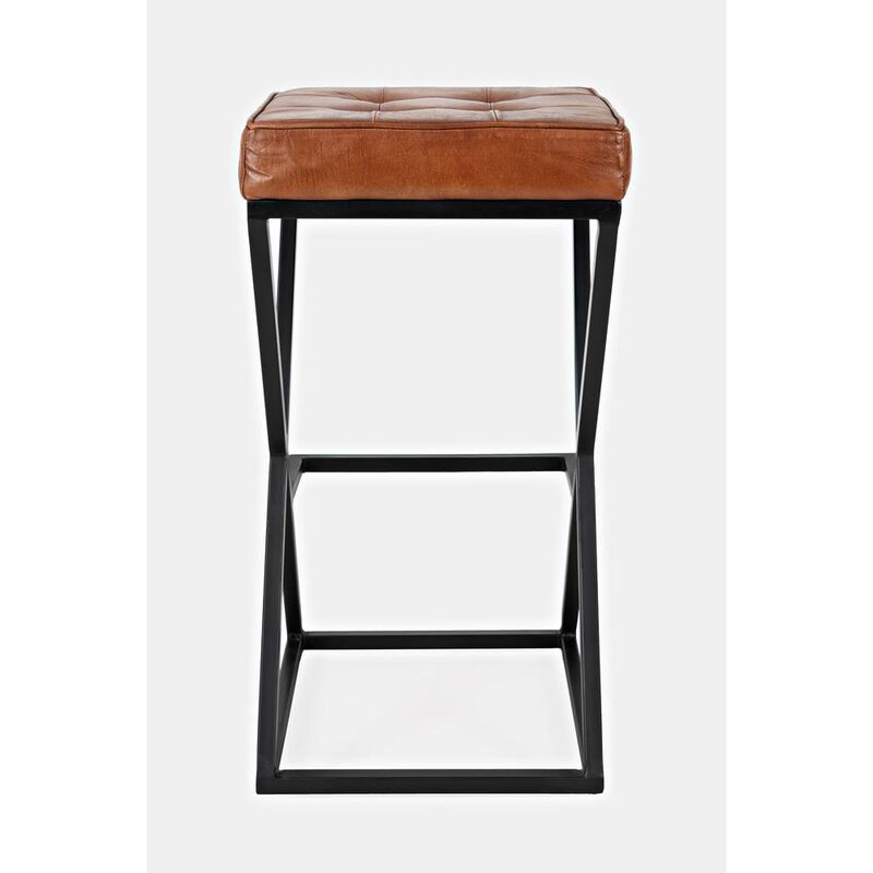 Jofran ed Modern Leather Backless Stool