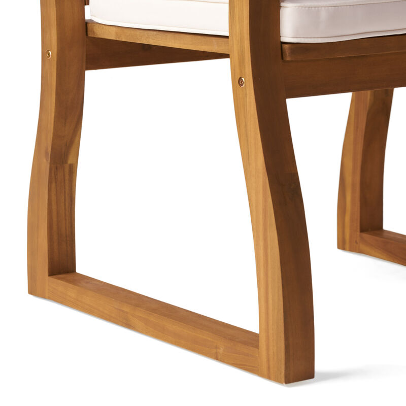 Merax Acacia Wood Dining Chairs for Outdoor ( 2 PCS)