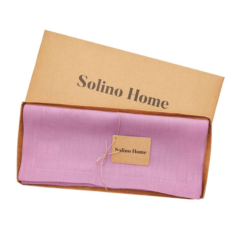 Solino Home 100% Pure Linen Table Runner | Fete for Valentine;s