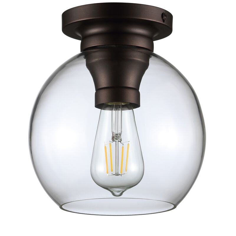 Atlas Metal/Glass LED Flush Mount