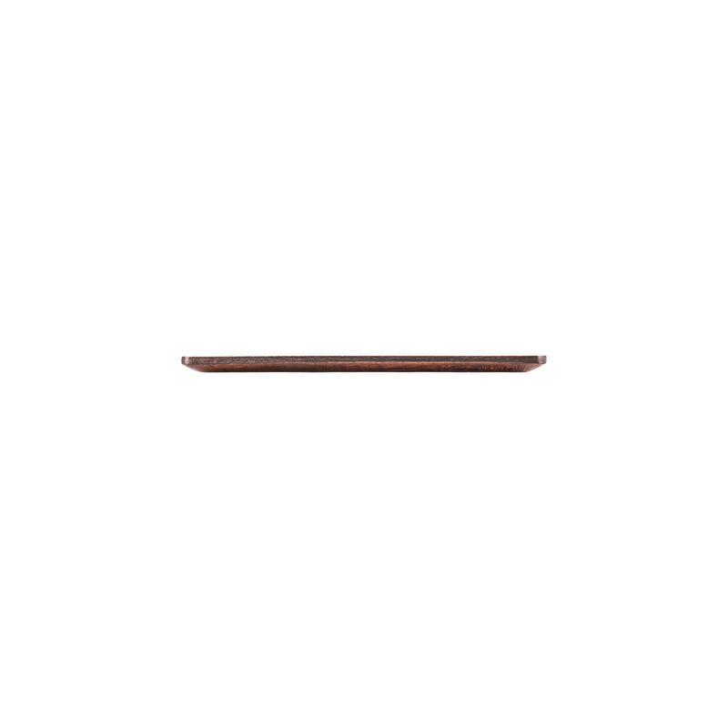 Turgla Composite 12.75" x 10.5" x h:0.5" Rectangular Brown Composite Platter