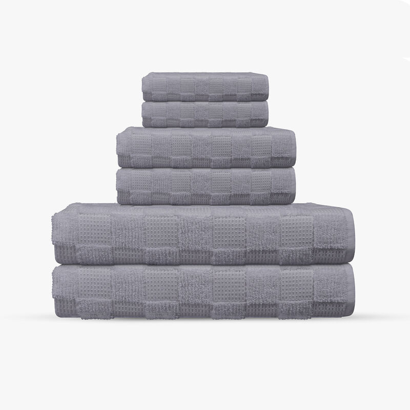 Waffle Terry 6 pcs Turkish Towels Set