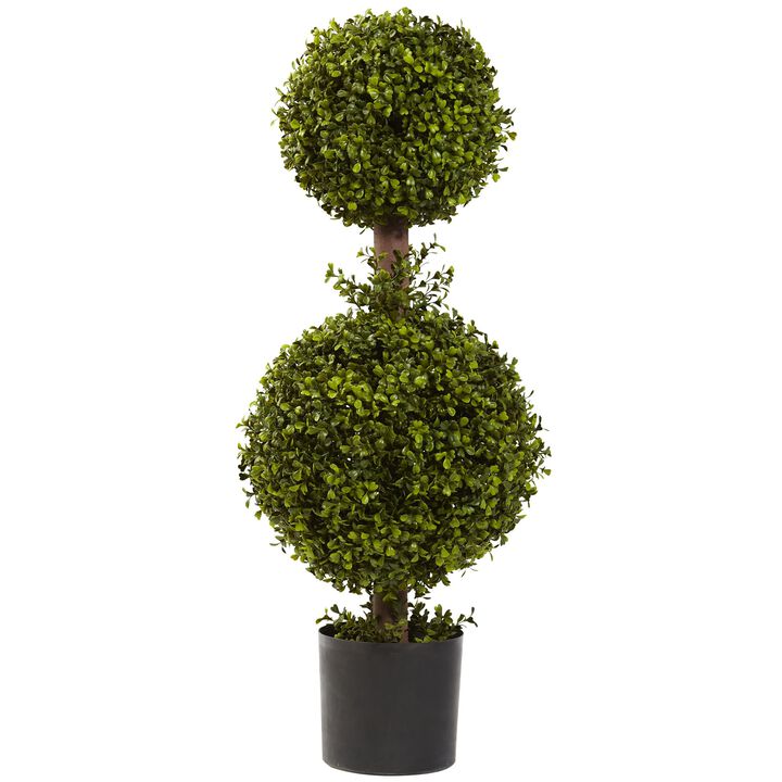 Hivvago 35 Inches Double Boxwood Topiary