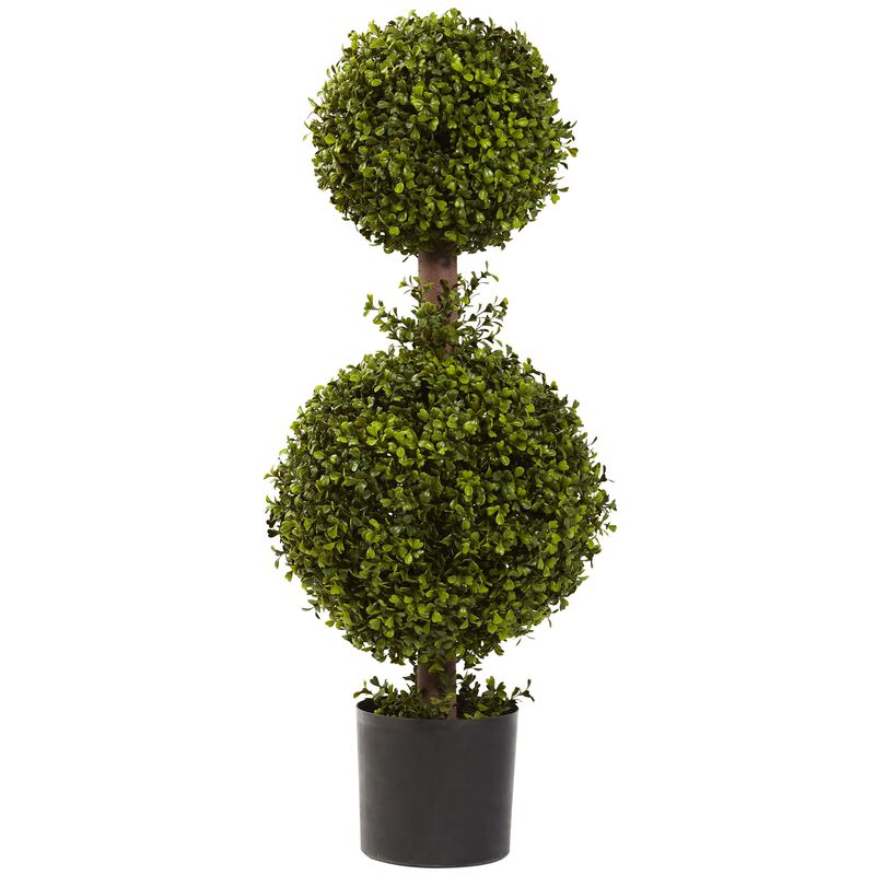 Hivvago 35 Inches Double Boxwood Topiary