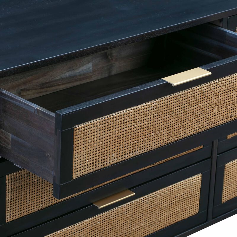 Sierra Cane 6-Drawer Dresser