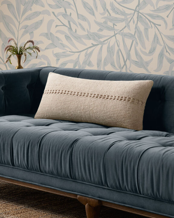 Harvey PCJ0018 Ivory 12''x27'' Down Pillow by Chris Loves Julia x Loloi