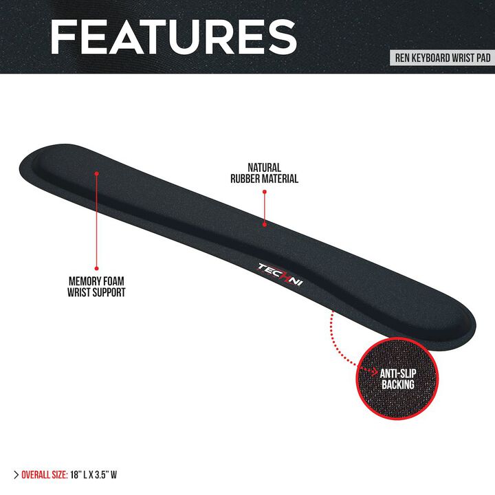 Techni Sport Keyboard Wrist Rest Pad