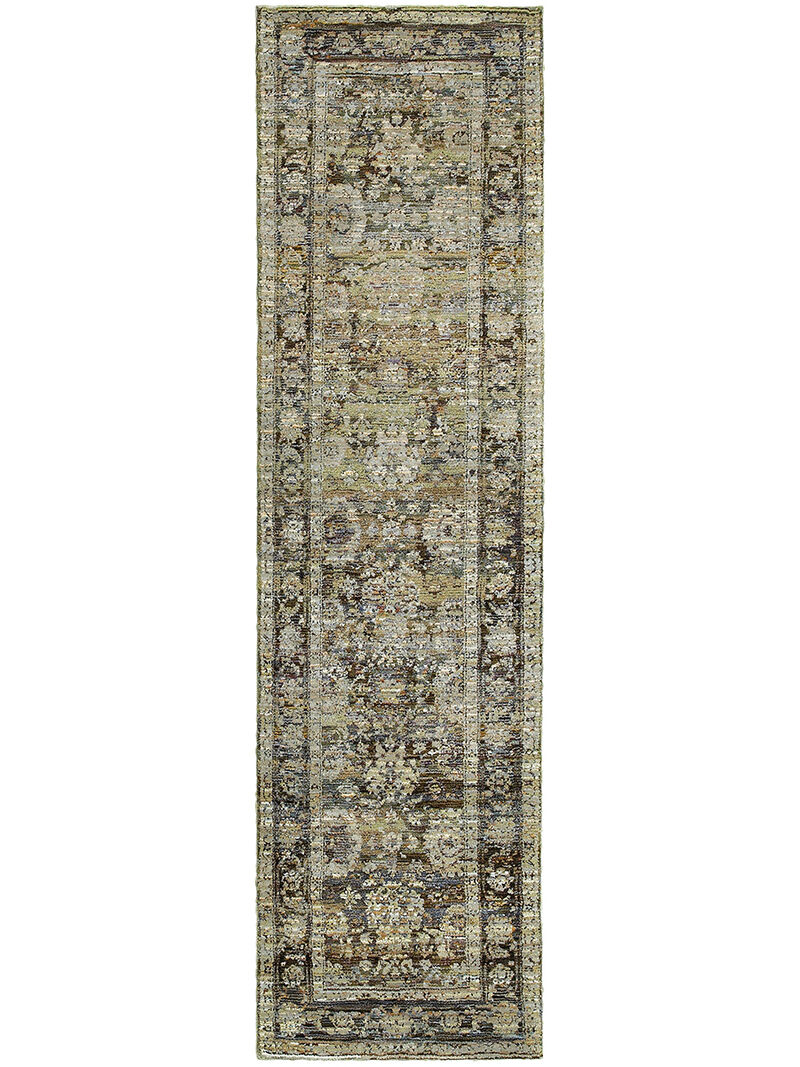 Andorra 3'3" x 5'2" Green Rug
