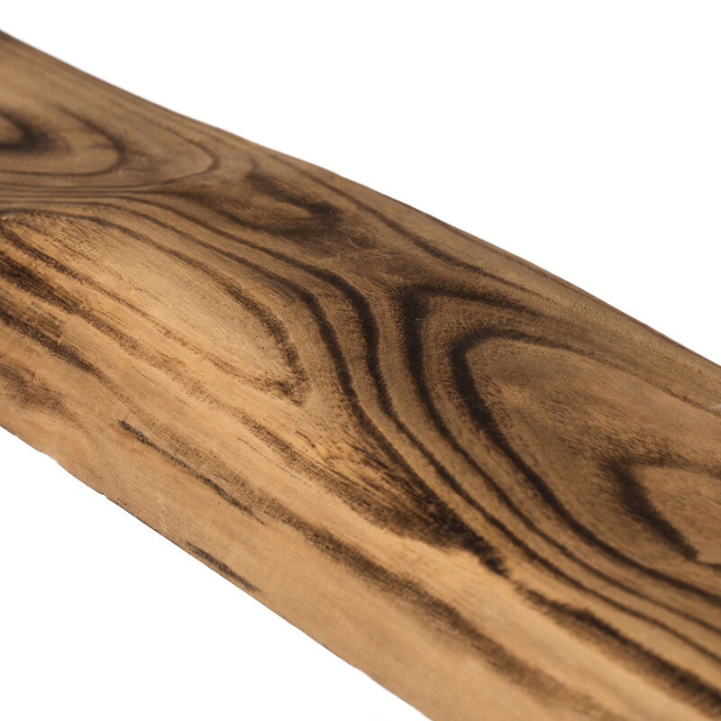 Rustic Carved Wood Natural Log Accent Bench for Entryway, Indoor and Outdoor